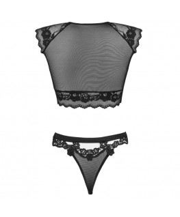 LIVCO CORSETTI FASHION - TIMOSAN LC 90631 REGGISENO + SLIP NERO