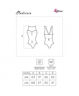 LIVCO CORSETTI FASHION - MUDIENIN LC 90654 BODY NERO S/M