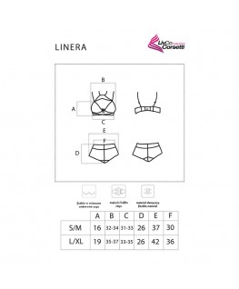 LIVCO CORSETTI FASHION - LINERA PER LA COLLEZIONE SENSES REGGISENO + SLIP NERO