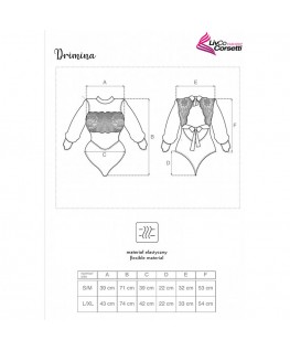 LIVCO CORSETTI FASHION - DRIMINA LC90690 BODY BLU NAVY L/XL