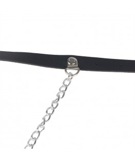 SUBBLIME - CINTURA IN PELLE NERA TAGLIA UNICA