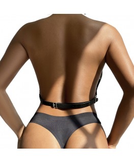 SUBBLIME - PETTORINA CON CATENE AD ANELLI GRANDI TAGLIA UNICA