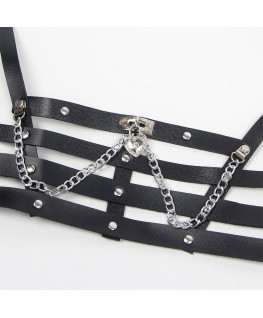 SUBBLIME - IMBRACATURA A CORSETTO CON CATENA DETTAGLIO TAGLIA UNICA