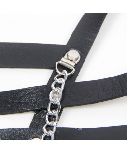 SUBBLIME - IMBRACATURA A CORSETTO CON CATENA DETTAGLIO TAGLIA UNICA