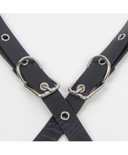 SUBBLIME - PETTORINA CON CINGHIE E CATENA DETTAGLI TAGLIA UNICA