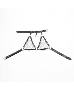 SUBBLIME - IMBRAGATURA REGGISENO E COLLANA CON CATENE TAGLIA UNICA