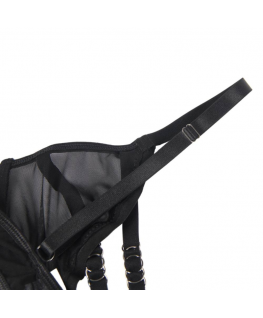 SUBBLIME - SET DUE PEZZI DI REGGISENO TRASPARENTE E STRISCE S/M