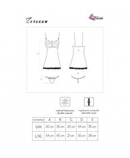 LIVCO CORSETTI FASHION - SET ZERUNAM BABYDOLL + PERIZOMA NERO