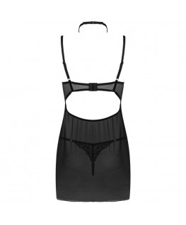 LIVCO CORSETTI FASHION - SET BINELLA BABYDOLL + PERIZOMA NERO