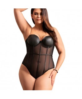 SUBBLIME - BODY CON BRETELLE A CATENA NERA L/XL