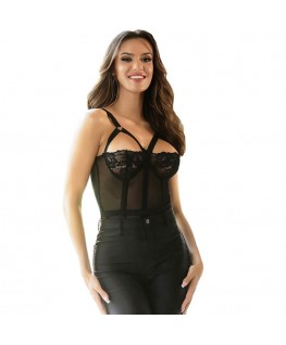 SUBBLIME - ORSACCHIOTTO CON DETTAGLIO REGGERIZZATO SUL PETTO NERO L/XL