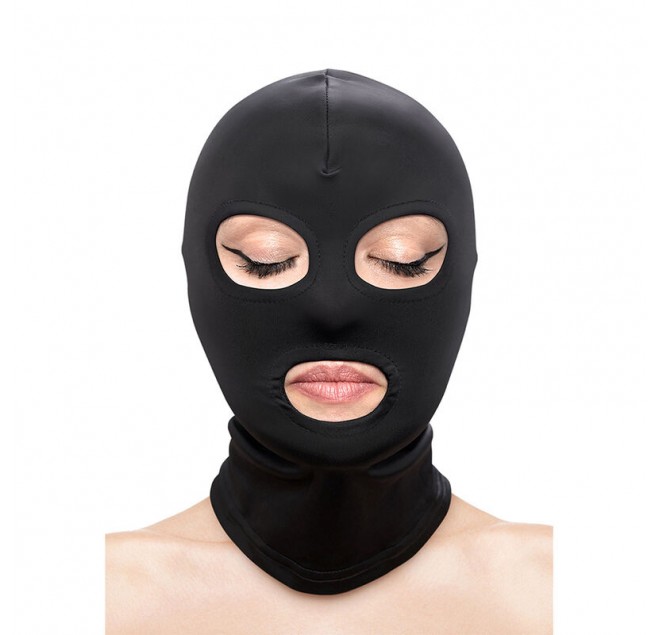 NS NOVELTIES - FETISH & FASHION OCCHI E BOCCA CAPPUCCIO NYLON NERO