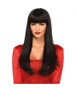 LEG AVENUE - BANGIN PARRUCCA LUNGA LISCIA NERA