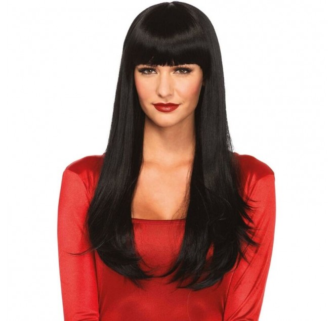 LEG AVENUE - BANGIN PARRUCCA LUNGA LISCIA NERA