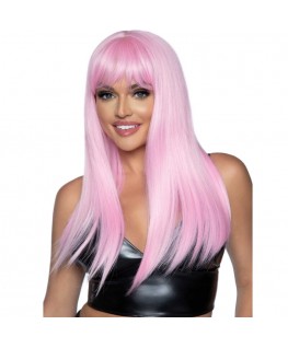 LEG AVENUE - PARRUCCA LUNGA LISCIA FRANGIA ROSA