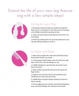 LEG AVENUE - PARRUCCA BOB FLUORESCENTE VERDE NEON