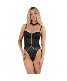 LIVCO CORSETTI FASHION - MELISENDA CF 1709 ACCAPPATOIO + CAMICIA + PERIZOMA NERO S