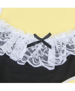 SUBBLIME - 954307 COSTUME DA CAMERIERA SEXY NERO/BIANCO S/M