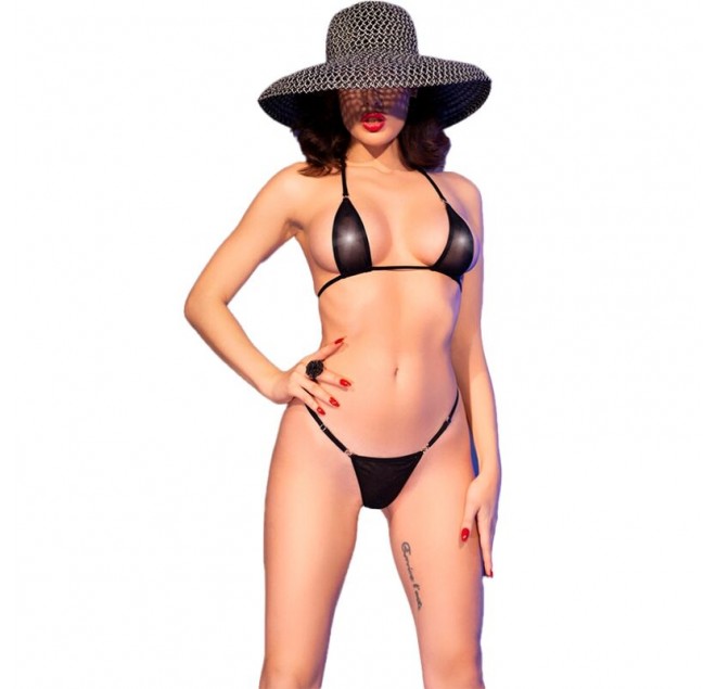 CHILIROSE - CR 4840 MICRO BIKINI NERO S/M