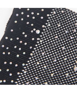 SUBBLIME - 957469SHINE GUANTI TRASPARENTI NERI S/M