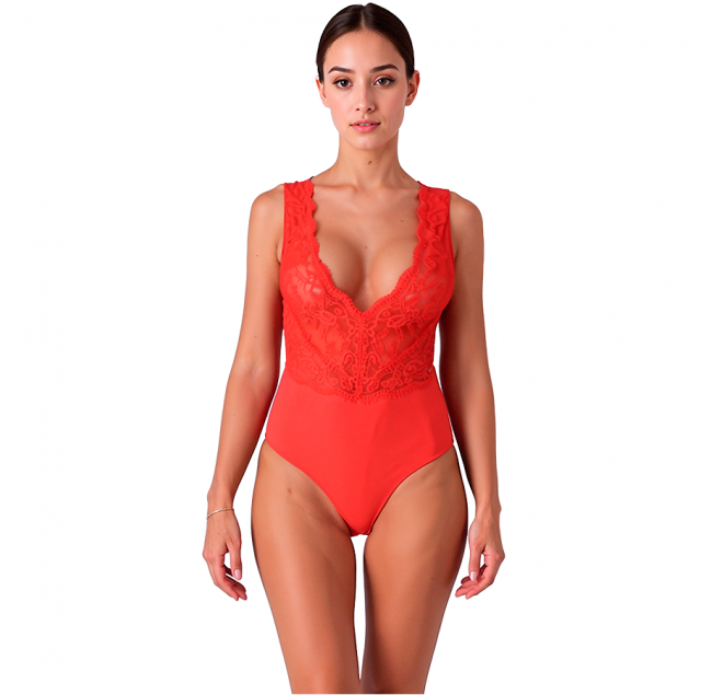 PASSION - EVALIE BODY ROSSO L/XL