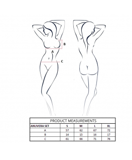 PASSION - ANUVERA REGGISENO + PERIZOMA FIRE BRICK L/XL