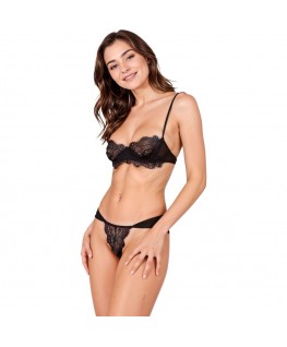 PASSION - TIVOLEA REGGISENO + PERIZOMA NERO S/M