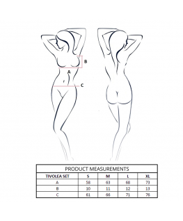 PASSION - TIVOLEA REGGISENO + PERIZOMA VIOLA S/M