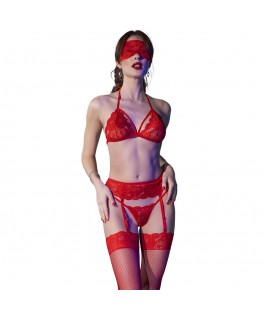 CHILIROSE - CR 4467 SET QUATTRO PEZZI ROSSO L/XL