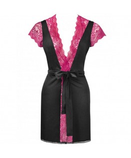 LIVCO CORSETTI FASHION - KUMIKO LC 90428 VESTAGLIA + PANTY NERO S/M