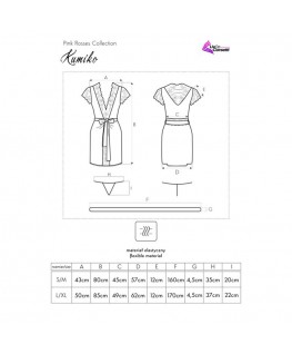 LIVCO CORSETTI FASHION - KUMIKO LC 90428 VESTAGLIA + PANTY NERO S/M