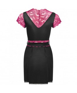 LIVCO CORSETTI FASHION - KUMIKO LC 90428 VESTAGLIA + PANTY NERO L/XL