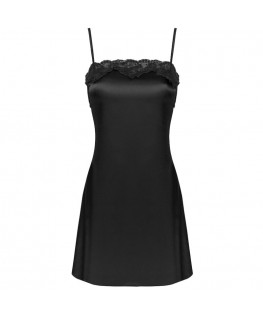 LIVCO CORSETTI FASHION - JACQUELINE LC 90249 VESTAGLIA + CAMICIA + PANTY NERO L/XL