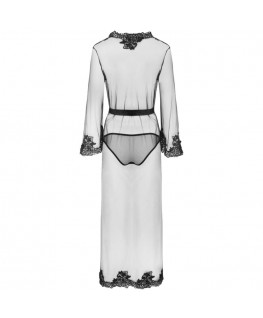 LIVCO CORSETTI FASHION - NOKINA LC XG055 VESTAGLIA + PANTY NERO TAGLIA UNICA