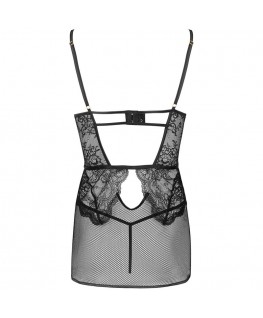 LIVCO CORSETTI FASHION - CAMICIA + SLIP BARIRIN LC 90633 NERO