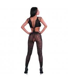 LIVCO CORSETTI FASHION - BODYSTOCKING TUBIANA NERO TAGLIA UNICA
