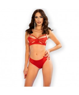 CHILIROSE - CR 4676 SET DUE PEZZI ROSSO S