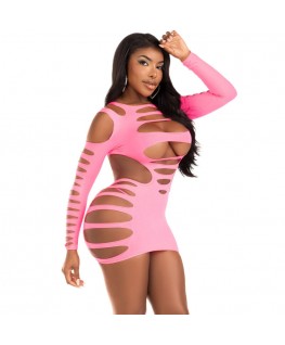 LEG AVENUE - ABITO APERTO FUCSIA