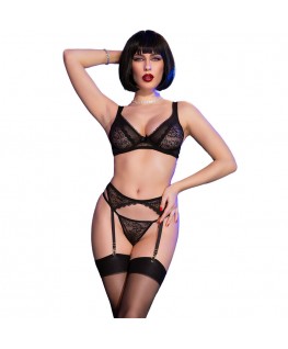 CHILIROSE - CR 4692 SET QUATTRO PEZZI NERO XL