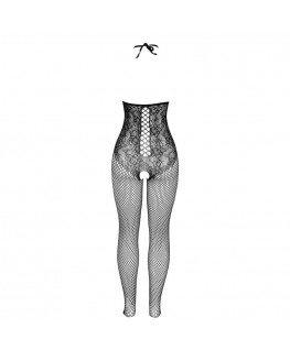 SUBBLIME - 951849 BODYSTOCKING A RETE CON COPPA APERTA E COLLO AL CENTRO NERO TAGLIA UNICA