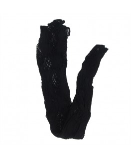 SUBBLIME - 952129 BODYSTOCKING A RETE CON DISEGNO ABITO E DETTAGLI FLOREALI NERO TAGLIA UNICA