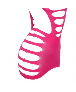 SUBBLIME - 952273 VESTITO ELASTICO A RETE MANICA LUNGA ROSA TAGLIA UNICA