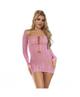SUBBLIME - 952471 VESTITO A RETE ROSA TAGLIA UNICA