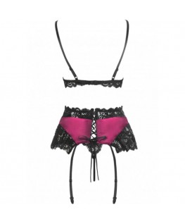 LIVCO CORSETTI FASHION - NAHIR LC 20214 REGGISENO + SLIP + CINTURA L/XL