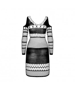 PASSION - BS 105 BODYSTOCKING ROSSO TAGLIA UNICA