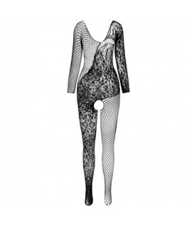 PASSION - BS 107 BODYSTOCKING NERO TAGLIA UNICA