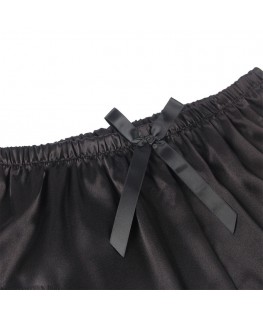 SUBBLIME - 953935 VESTAGLIA DA NOTTE CASUAL IN SETA + PANTALONI IN PIZZO NERO S/M