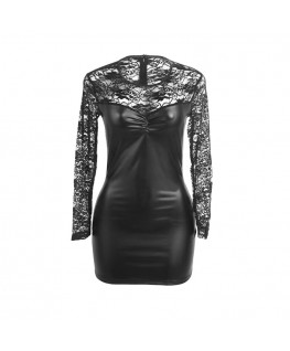 SUBBLIME - 955595 ABITO MANICA LUNGA CON PIZZO NERO S/M