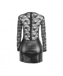 SUBBLIME - 955595 ABITO MANICA LUNGA CON PIZZO NERO S/M