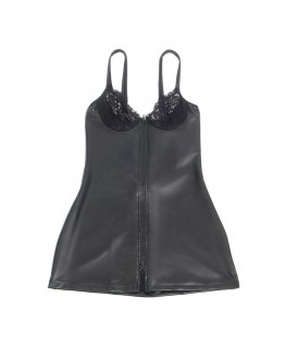 SUBBLIME - 957568 ABITO IN PELLE CON ZIP NERO S/M